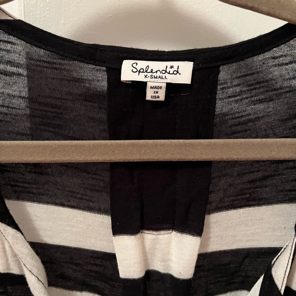 Soft 3/4 sleeve stripe top from splendid. Size XS. Great condition. - Picture 2 of 5